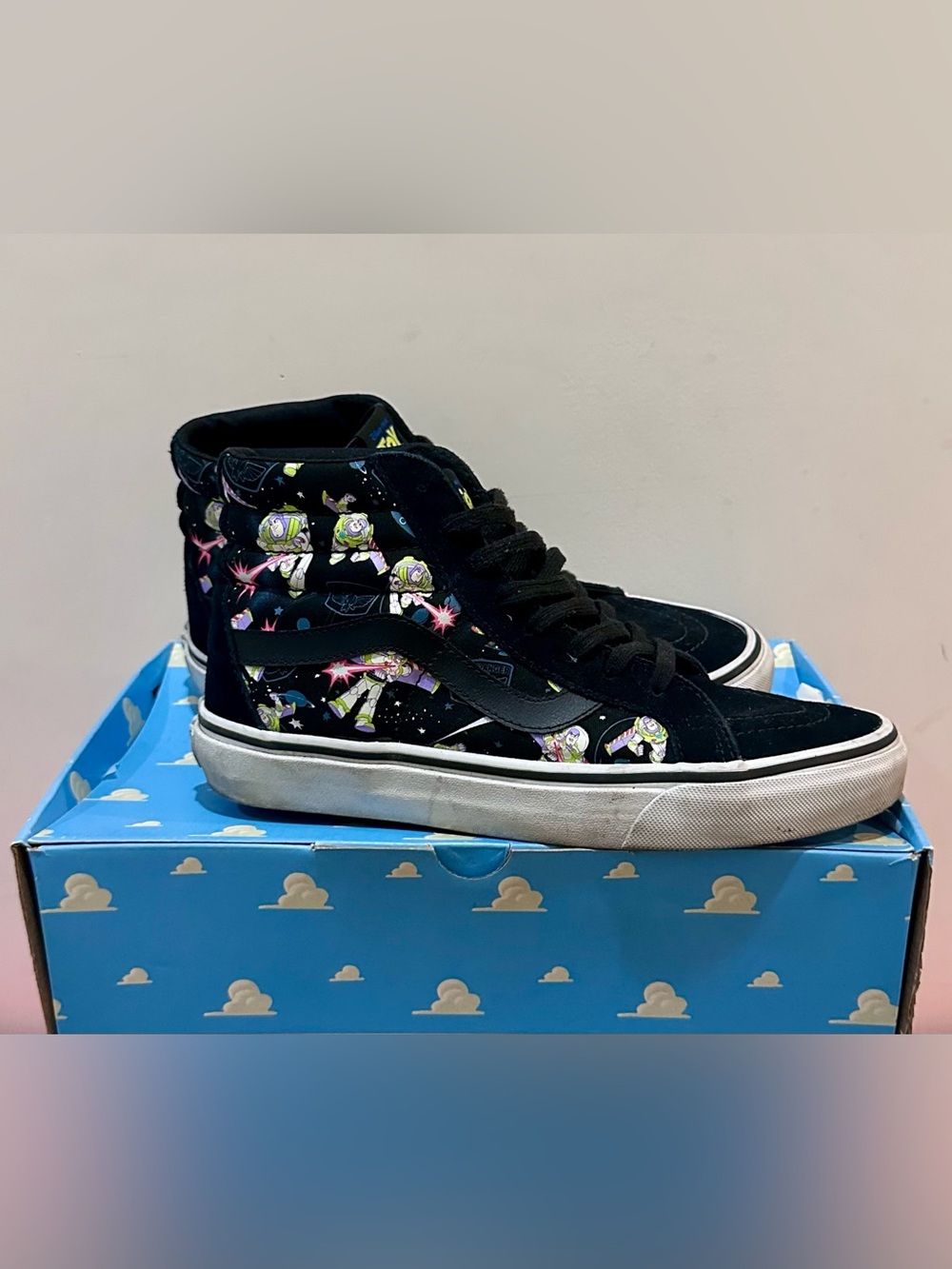 VANS x Disney Sk8-Hi Buzz Lightyear Men's High Top Lace Up Sneakers Black